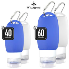 Load image into Gallery viewer, tsa approved bottles silicone 4 set