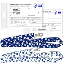 Load image into Gallery viewer, vaccine id holder blue and white